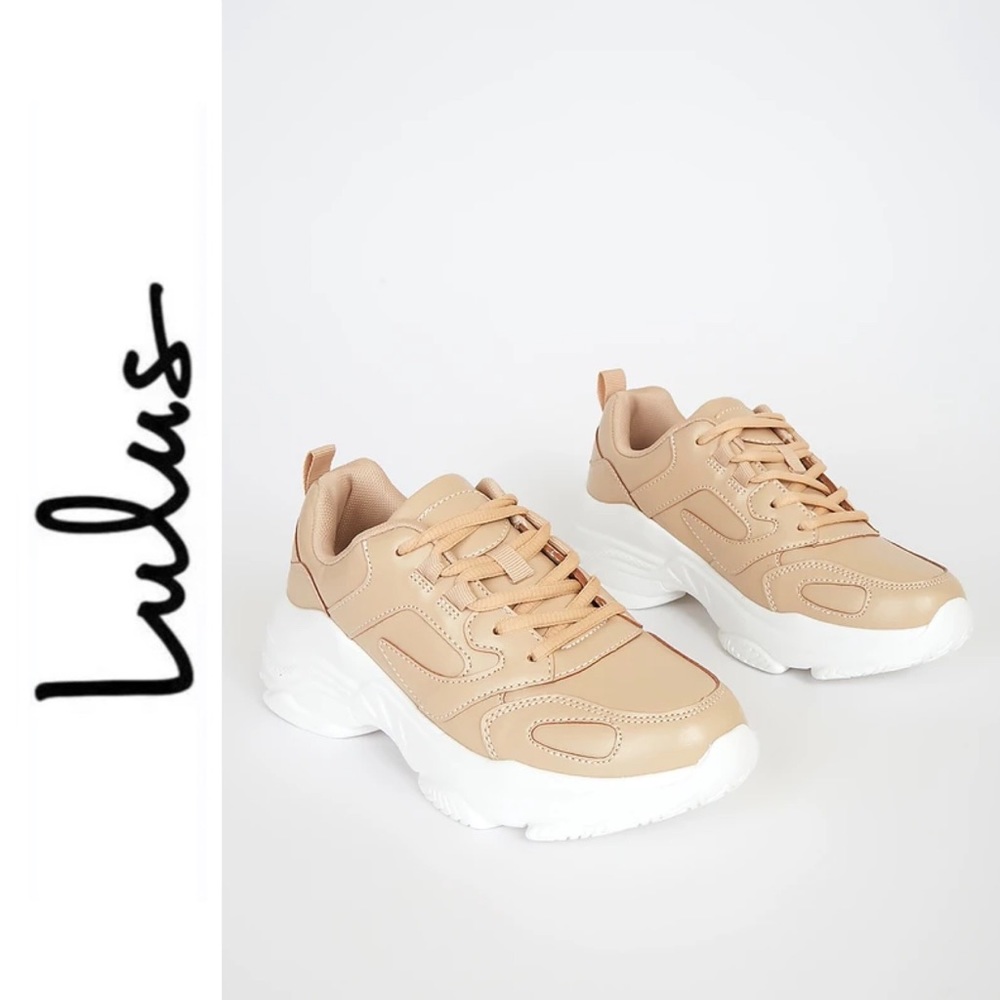 Gennifer Nude Chunky Sneakers